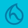 Hydracy Large BPA Free Water Bottle with Time Marker & No Sweat Sleeve — Aqua Blue
