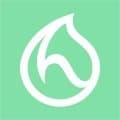 Hydracy Large BPA Free Water Bottle with Time Marker & No Sweat Sleeve — Aqua Green