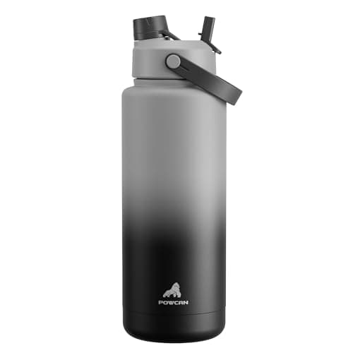 Cotton Candy 64 oz Insulated Stainless Steel Water Bottle, Cold 24H, Leak-Proof, Straws Included — Obsidian