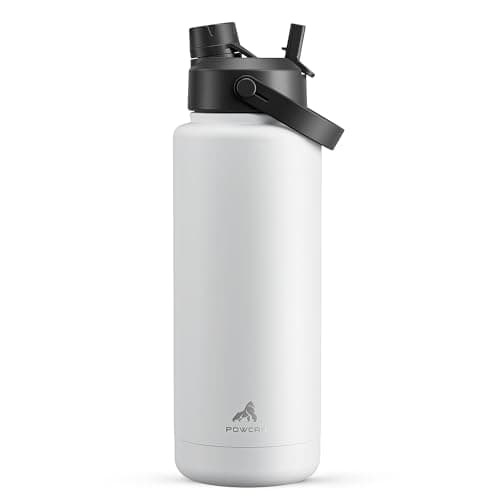 Cotton Candy 64 oz Insulated Stainless Steel Water Bottle, Cold 24H, Leak-Proof, Straws Included — Frosty Birch