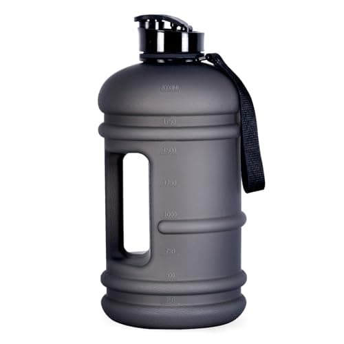 TOOFEEL 2 Liter BPA Free Water Bottles - Matte Black, Ideal for Gym and Reusable Sports Drink Container — Matte Black