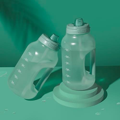 Ello Hydra 64oz Leak Proof Water Jug with Straw, Motivational Markers, BPA Free