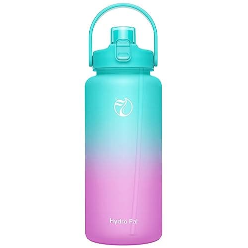 Motivational Half Gallon Water Bottles with 2 Straws and Time Marker — Fantasy Forest