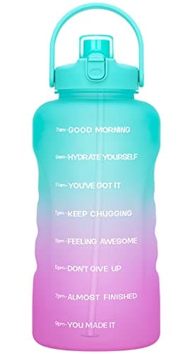 HydroPal 1 Gallon Water Bottle with Straw, BPA Free, Gym Fitness Camp — 128OZ Fantasy Forest