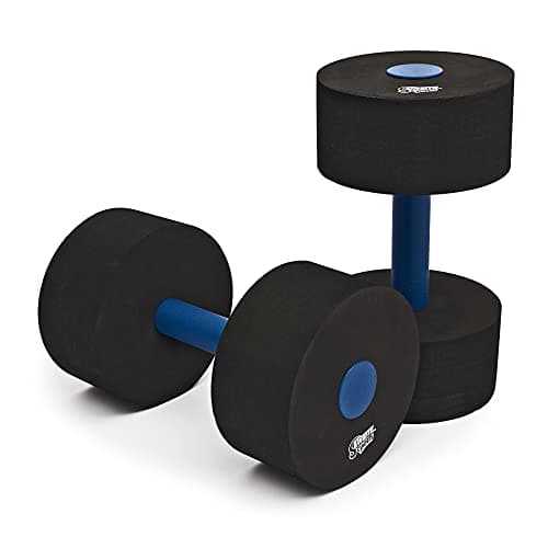 Water Dumbbell Set for Water Aerobics and Aqua Therapy — Black