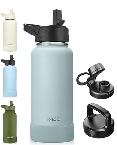 CIVAGO 128 oz Insulated Water Bottle, Black — Classic Sage