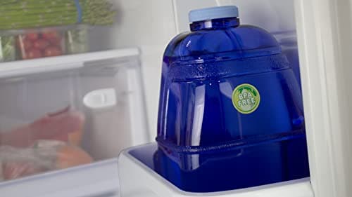 New Wave Enviro 1 Gallon Square BPA Free Bottle, Blue