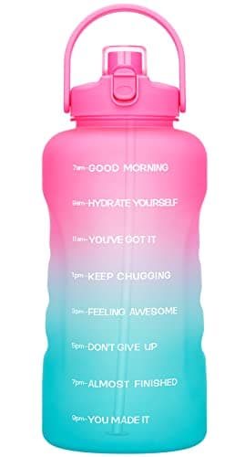 HydroPal 1 Gallon Water Bottle with Straw, BPA Free, Gym Fitness Camp — Sweet Peach