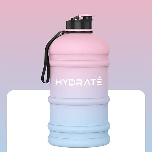 HYDRATE XL Men's Half Gallon Water Bottle - BPA Free, Leak Proof, Blue — Cotton Candy