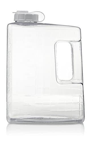 Arrow Home Products USA-Made 1 Gallon Clear View BPA Free Refrigerator Jug for Cold Drinks - Easy-Pour Spout & Graduated