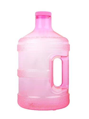 Blue 1 Gallon Round BPA Free Water Bottle (48mm Cap) — Pink