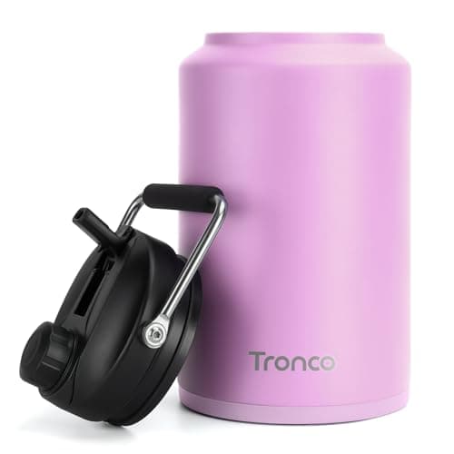 Tronco 1 Gallon Stainless Steel Water Jug, Cold 48 Hrs, BPA Free — Lilac
