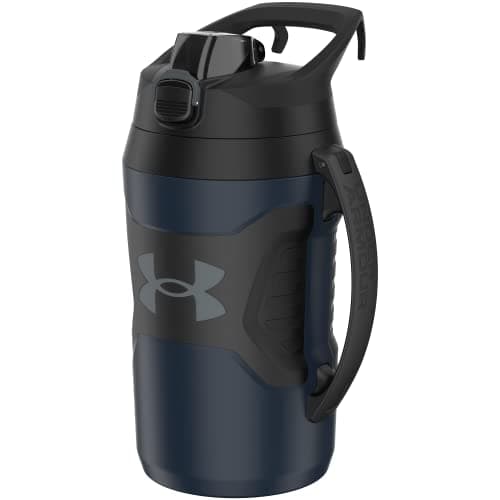 Under Armour Insulated Half Gallon Water Bottle, 64oz Leak Resistant Jug with Handle — Academy/Black