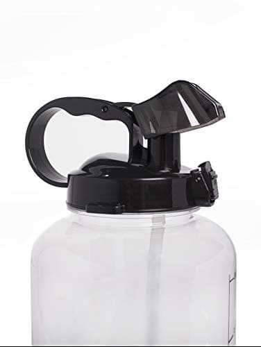 Gallons128oz Water Bottle with Straw, Motivational Hydration Goals BPA Free