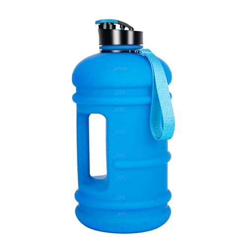TOOFEEL 2 Liter BPA Free Water Bottles - Matte Black, Ideal for Gym and Reusable Sports Drink Container — Matte Dark Blue