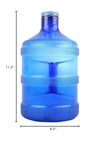 Blue 1 Gallon Round BPA Free Water Bottle (48mm Cap)