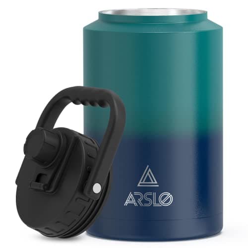 One Gallon Insulated Stainless Steel Water Jug with Handle — Blue Gradient