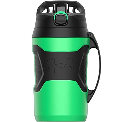 Under Armour Insulated Half Gallon Water Bottle, 64oz Leak Resistant Jug with Handle — Vapor Green