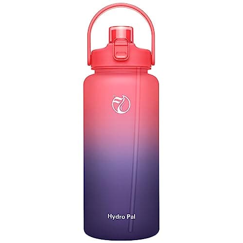 Motivational Half Gallon Water Bottles with 2 Straws and Time Marker — Fabled Sunset
