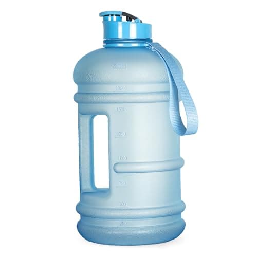 TOOFEEL 2 Liter BPA Free Water Bottles - Matte Black, Ideal for Gym and Reusable Sports Drink Container — Matte Light Blue
