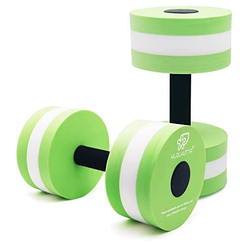 Aquatic Dumbbells for Water Aerobic Exercise and Fitness — Green