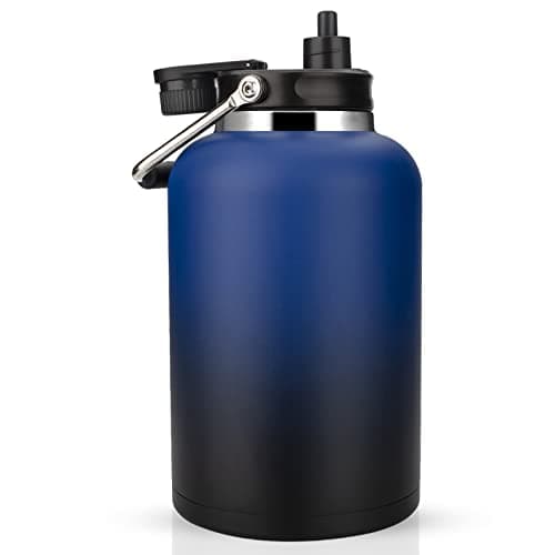 Zenbo 128 oz Cold Brew Vacuum Insulated Bottle — Blue/Black
