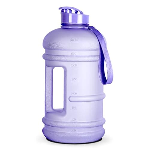 TOOFEEL 2 Liter BPA Free Water Bottles - Matte Black, Ideal for Gym and Reusable Sports Drink Container — Matte Violet