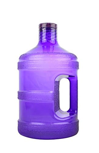 Blue 1 Gallon Round BPA Free Water Bottle (48mm Cap) — Purple