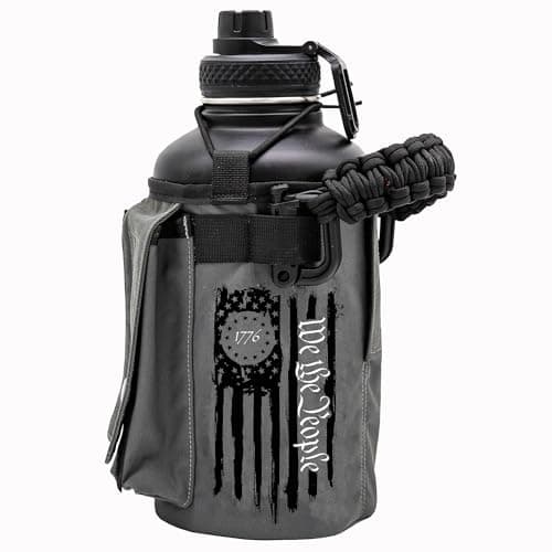 Iron Infidel Battle Bottle - 64 oz Insulated Stainless Steel Water Bottle (OCP Camo) — 64oz - Betsy Ross
