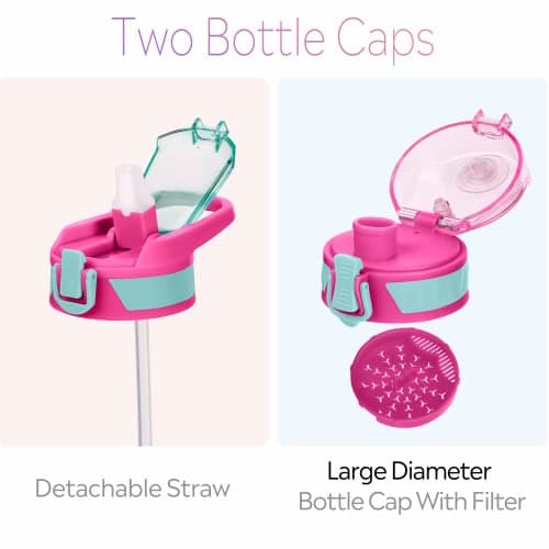 TOBA Green Flower 1 Gallon BPA Free Motivational Water Bottle