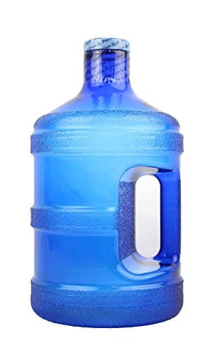 Blue 1 Gallon Round BPA Free Water Bottle (48mm Cap)