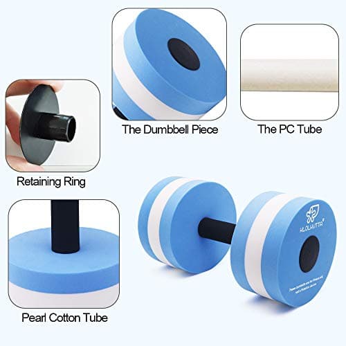 Aquatic Dumbbells for Water Aerobic Exercise and Fitness