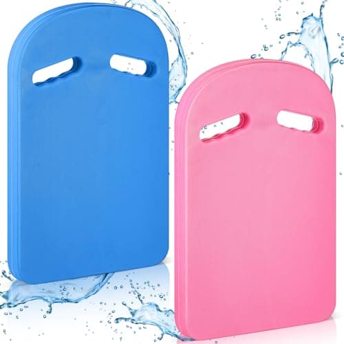 Adults & Kids Swimming Kickboard - EVA Training Aid for Pool Exercise — Blue, Pink