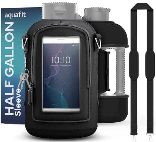 Neoprene Sleeve for 64oz Water Bottle - Black (Sleeve Only)