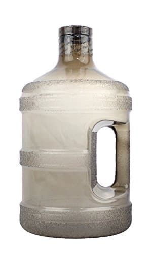 Blue 1 Gallon Round BPA Free Water Bottle (48mm Cap) — Grey
