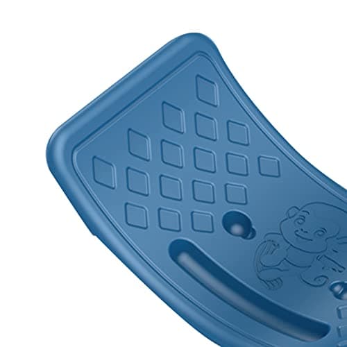 Seesaw Balance Board for Kids, Teens, Adjustable Plastic with Elastic Ball (Blue)