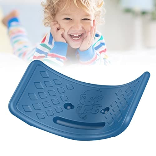 Seesaw Balance Board for Kids, Teens, Adjustable Plastic with Elastic Ball (Blue)
