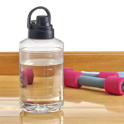 Premium 64 Oz BPA Free Sports Water Bottle, Durable & Lightweight