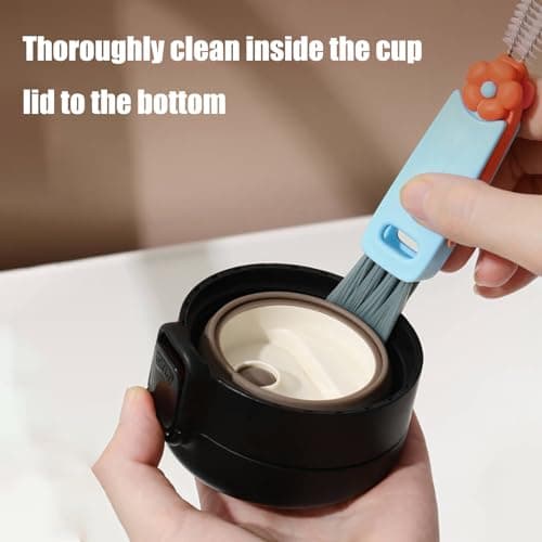 3 in 1 Cleaning Brush - Thoroughly Clean Bottles, Cups, and Tight Spaces - Home & Kitchen Essential