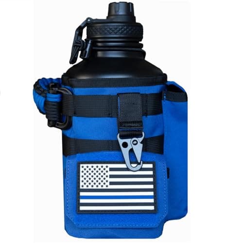 Iron Infidel Battle Bottle - 64 oz Insulated Stainless Steel Water Bottle (OCP Camo) — 64oz - Blue Line