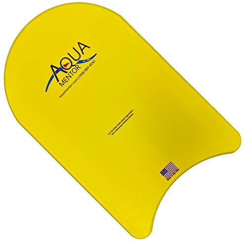 USA-Made Adult Competition Swim Kickboard - Perfect for Pool Exercise & Swimmers All Levels — Yellow