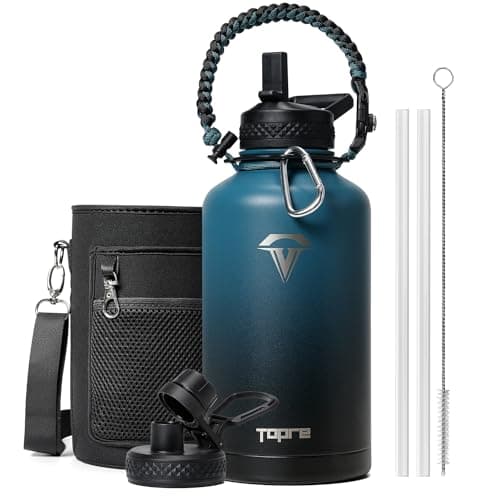 Indigo Black Insulated 1 Gallon Water Bottle, BPA-Free & Leakproof — Indigo Black