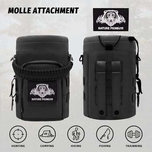 NATURE PIONEER 32/64/128oz Tactical Water Bottle Pouch