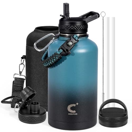 Coolplus Insulated 64 oz Water Bottle, Triple Wall Vacuum Stainless Steel