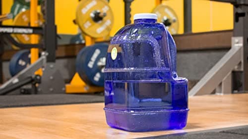New Wave Enviro 1 Gallon Square BPA Free Bottle, Blue