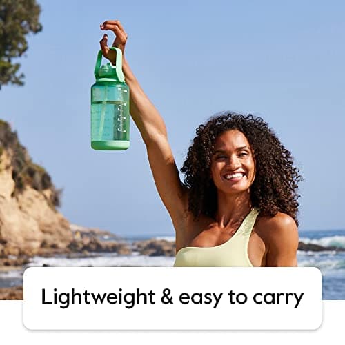 Takeya Pistachio Green 64oz Tritan Bottle with Straw Lid Large Handle