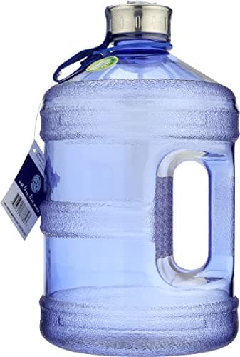 New Wave Enviro Iconic 1 Gallon Blue Round BPA Free Water Bottle