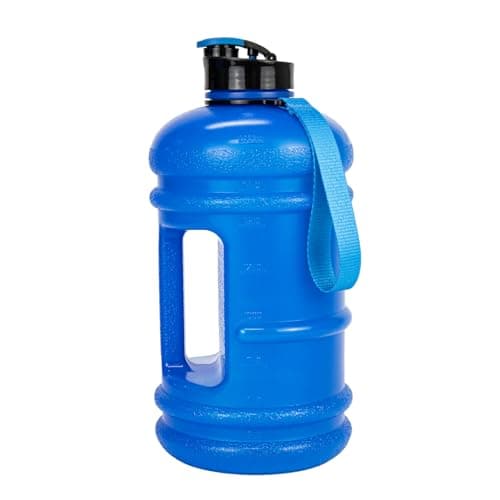 TOOFEEL 2 Liter BPA Free Water Bottles - Matte Black, Ideal for Gym and Reusable Sports Drink Container — Transparent Dark Blue