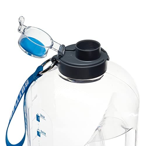 Student 1 Gallon Reusable Water Bottle, Leak-proof, BPA Free, Motivational Time Marker, Fitness & More