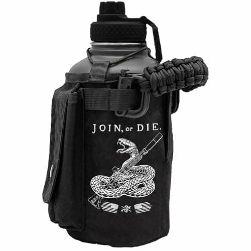 Iron Infidel Battle Bottle - 64 oz Insulated Stainless Steel Water Bottle (OCP Camo) — 64oz - Join or Die